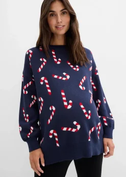 Umstandspullover mit Stillschlitzen