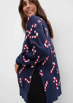 Umstandspullover mit Stillschlitzen