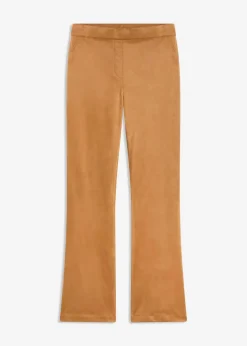 Velourslederimitat Flared Hose