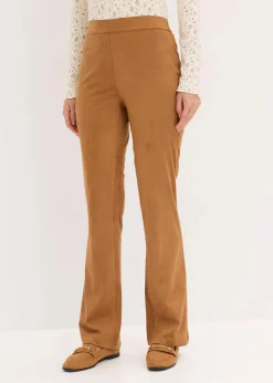 Velourslederimitat Flared Hose