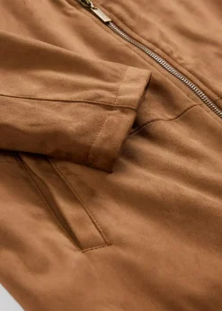 Velourslederimitat-Jacke