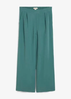 Verkürzte Hose aus weichem Viskose-Mix