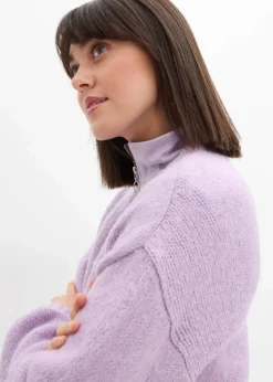 Verkürzte Oversize Grobstrickjacke