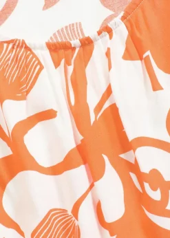 verkürztes Blusentop aus fließender Viskose