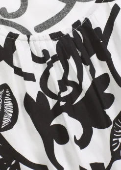 verkürztes Blusentop aus fließender Viskose