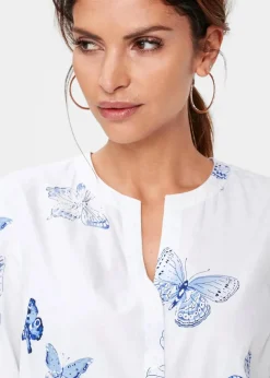 Viskose Bluse bedruckt