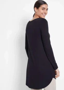 Viskose Longshirt, Langarm