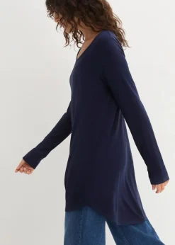 Viskose Longshirt, Langarm