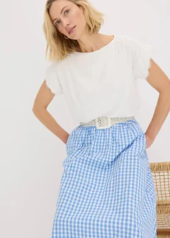 Viskose Shirt mit Spitze