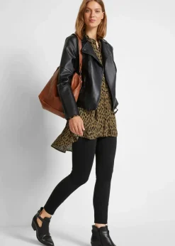 Vokuhila-Bluse aus reiner Viskose