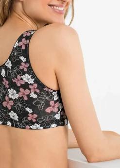 Vorderverschluss-BH ohne Bügel (2er Pack) mit Baumwolle