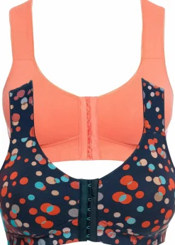 Vorderverschluss-BH ohne Bügel mit Bio-Baumwolle (2er Pack)