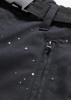 Wasserabweisende Funktionshose aus Stretch-Twill mit Gürtel
