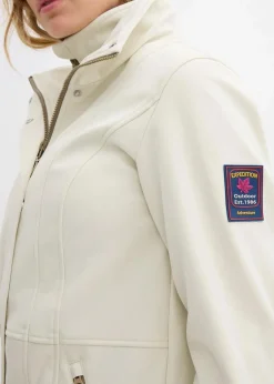 wasserabweisende Stretch-Softshell-Longjacke