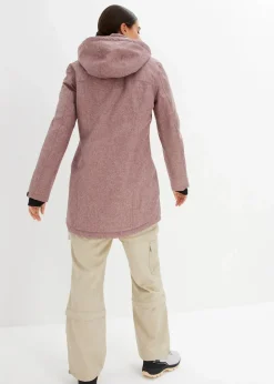 wasserdichte Funktions-Outdoor-Longjacke mit Teddyfleece