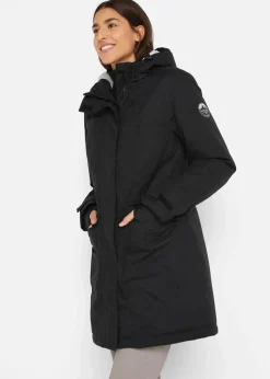 wasserdichte Funktions-Parka mit Teddyfleece in der Kapuze