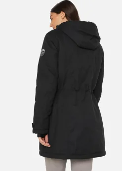 wasserdichte Funktions-Parka mit Teddyfleece in der Kapuze