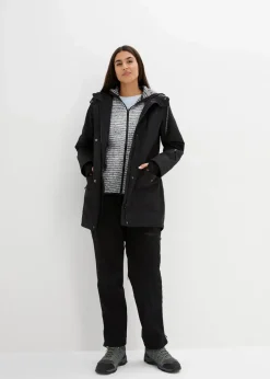 wasserdichte 3in1 Longjacke mit praktischen Taschen