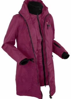 wasserdichter Funktions-Outdoor-Übergangsmantel mit Kapuze, 2 in 1-Optik