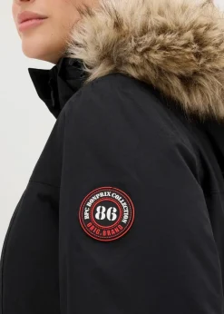 wasserdichter, warmer Funktions-Outdoor-Mantel mit Fellimitat