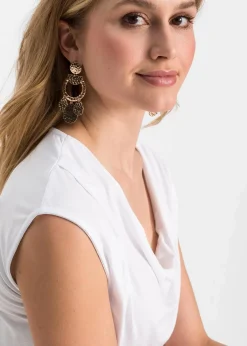 Wasserfall-Shirt aus Viskose-Mix