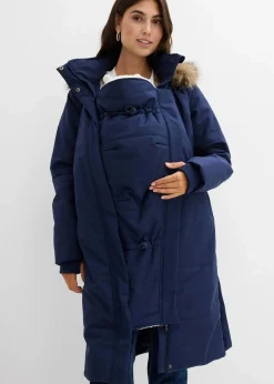 Wattierter 3-in-1 Umstands- und Tragemantel