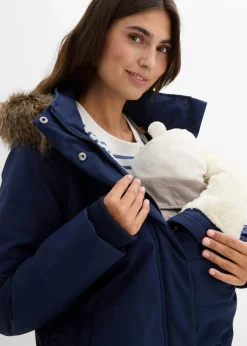 Wattierter 3-in-1 Umstands- und Tragemantel