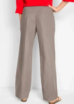 Webhose aus Leinen-Baumwoll-Mix