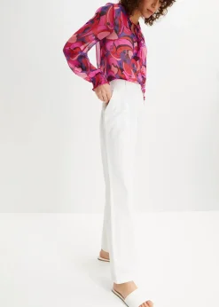 Webhose aus Leinen-Baumwoll-Mix