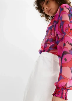 Webhose aus Leinen-Baumwoll-Mix