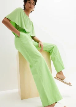 Webhose aus Leinen-Baumwoll-Mix