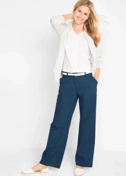 Webhose aus Leinen-Baumwoll-Mix