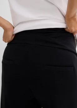 Weiche Umstandshose aus bequemen Punto di Roma, weites Bein