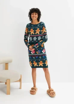 Weihnachts-Strickkleid