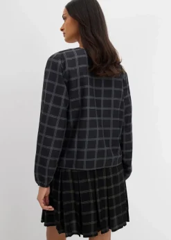 Weite Bluse aus softer Viskose