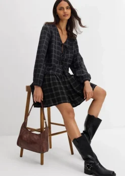 Weite Bluse aus softer Viskose