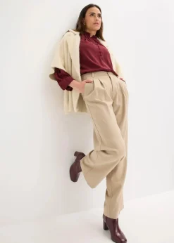 Weite Bundfaltenhose