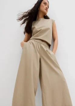 Weite Culotte aus reiner Baumwolle