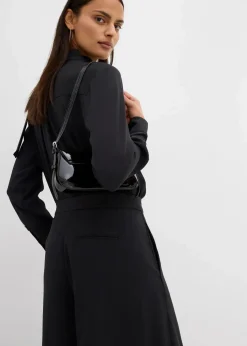 Weite fließende Hose mit Komfortbund