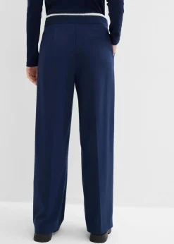 Weite Hose aus Viskose-Mix