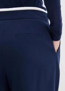 Weite Hose aus Viskose-Mix