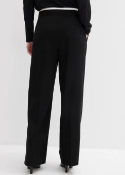 Weite Hose aus Viskose-Mix