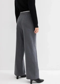 Weite Hose aus Viskose-Mix