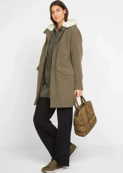 Weite Hose mit Gummibund aus Viskosemix