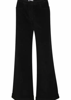 Weite Stretch-Cordhose, High-Waist