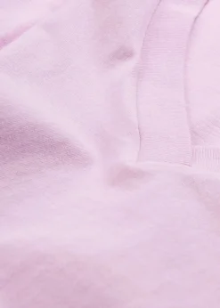 Weites Long-Shirt mit V-Ausschnitt, Kurzarm (5er Pack)