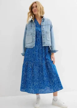 Weites Midikleid aus reiner Baumwolle