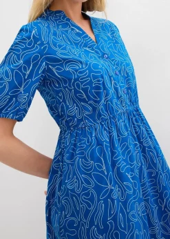 Weites Midikleid aus reiner Baumwolle