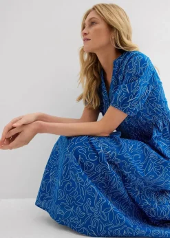 Weites Midikleid aus reiner Baumwolle