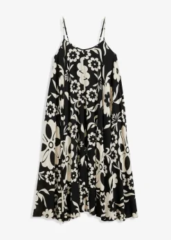 weites Trägerkleid aus fließender Viskose